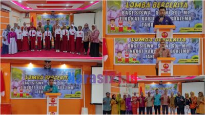 Latih Kemampuan Literasi Generasi Muda, Dinas Perpustakaan & Kearsipan Boalemo Gelar Lomba Bercerita