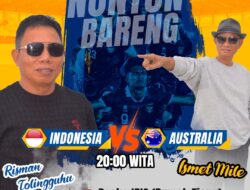 Pasangan IRIS Gelar Nobar Indonesia vs Australia